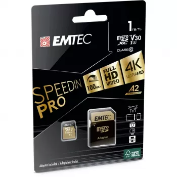 Atmiņas karte Emtec 1TB MicroSDXC UHS-I ECMSDM1TXC10SP