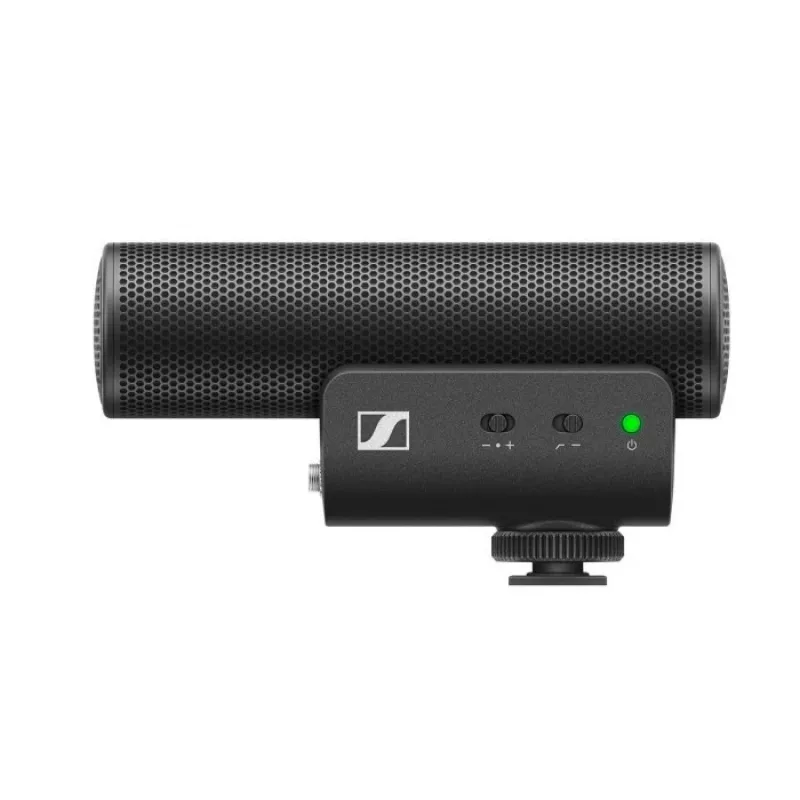 Sennheiser MKE 400 Mobile Kit - kondensatora, superkardioīds mikrofons ar zemas caurlaidības filtru ar Manfrotto statīvu