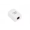 LANBERG kontaktligzdu kārba RJ-45 OU6-0001-W, Cat6, balta