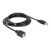 USB kabelis DeLOCK USB2.0-B 2m USB B melns