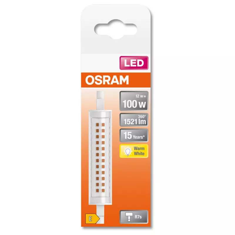 LEDvance Osram plāns LINE LED spuldze 12 W R7s 1521 lm 2700 K