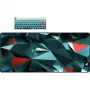 tastatūra Sharkoon SKILLER SGK50 S3 Design Bundle D1 pelēkzaļš-sarkans — vadu spēļu tastatūra, kompakts izkārtojums