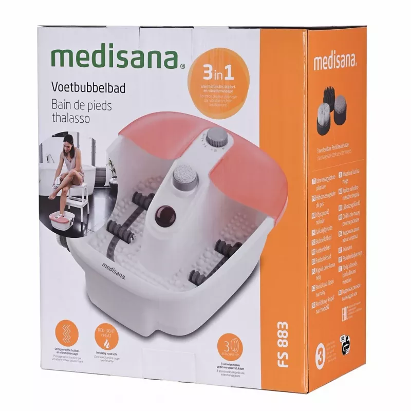 Medisana FS 883 kāju vanna, oranža/balta, 80 W