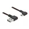 USB kabelis DeLOCK EASY-USB 2.0 A tipa spraudnis uz Micro-B spraudni 0,5 m melns