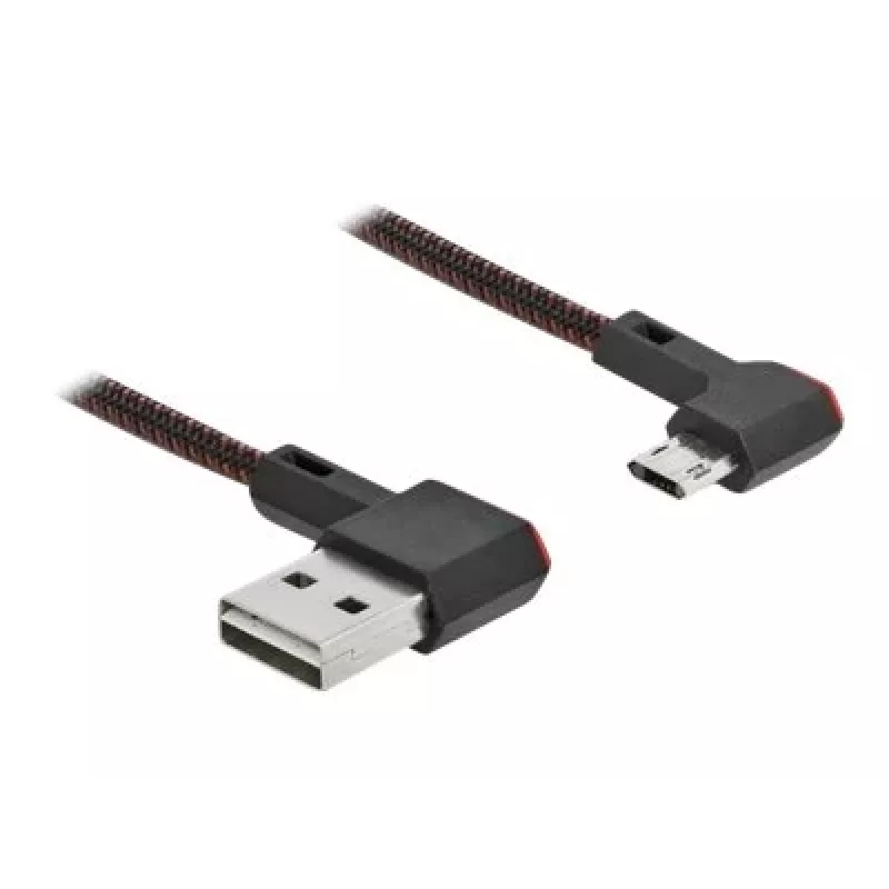 USB kabelis DeLOCK EASY-USB 2.0 A tipa spraudnis uz Micro-B spraudni 0,5 m melns