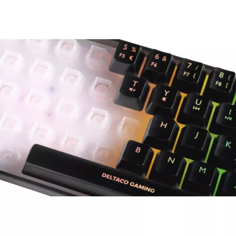 Deltaco Gaming Keyboard DK240 mini 60% USB, RGB melns