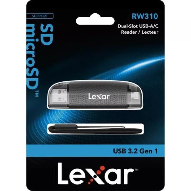 Karšu lasītājs Lexar LRW310X-BNBNG USB 2.0 Type-A/Type-C melns