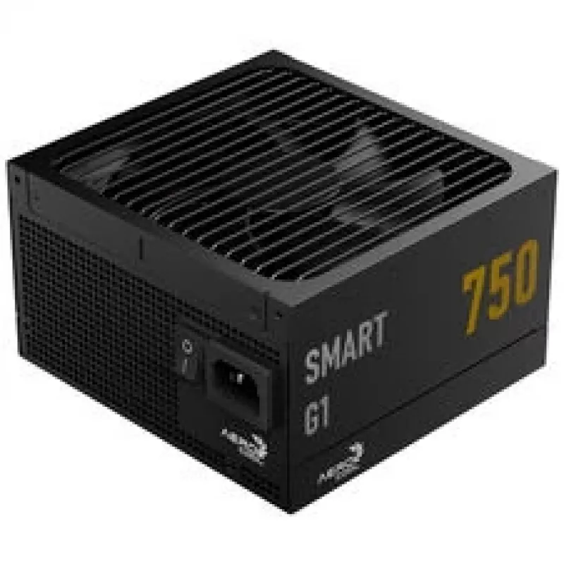 Barošanas bloks AEROCOOL Smart G1 750W, 80 PLUS Gold, ATX 3.1, PCIe 5.1, melns