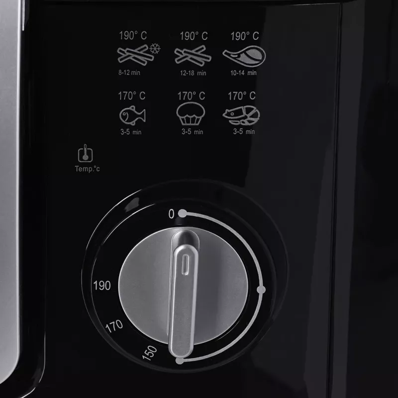 Fritieris Mesko Home MS 4908 Viens 2,5 L 1800 W Melns Pelēks
