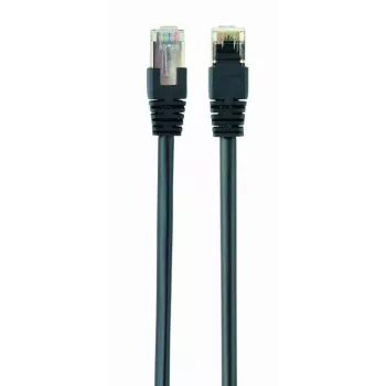 komutācijas kabelis CAT5E Ftp 2M/PP22-2M/BK Gembird