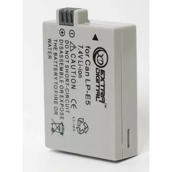 Baterija extra digital LP-E5 7.2V 1800mAh Canon kamerām