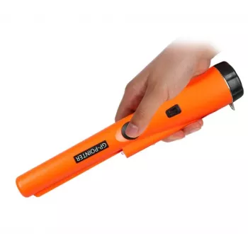Rokas metāla detektors Extralink GP-Pointer SA-980 oranžs — precīza zonde mazu metāla priekšmetu atrašanai