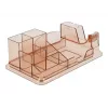 Galda organizators DeLOCK 18341 caurspīdīgs brūns plastmasa 145x250x85mm