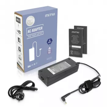 Maiņstrāvas adapteris MITSU 19V 7.1A 135W klēpjdatoriem un saderīgām ierīcēm
