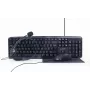 Gembird KBS-UO4-01 tastatūra, pele iekļauta, birojam, USB, QWERTY, ASV angļu, melna