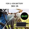 Qoltec 50761 Lādētājs e-velosipēdu akumulatoriem 36V | 42V | 2A | 5.5*2.5