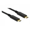 USB kabelis DeLOCK 83042 USB 3.2 Gen 2 0,5 m USB C melns