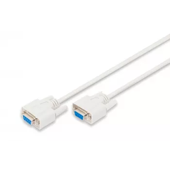Digitus seriālais savienojuma kabelis [1x D-SUB ligzda 9 kont. - 1x D-SUB ligzda 9 kont.] 2,00 m bēšs (AK-610106-020-E)