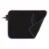 L33T Gaming 160405 Karlvagn RGB Gaming pelēkais paliktnis, vidēja izmēra, ātra virsma. 355 x 255 x 3 mm, melns