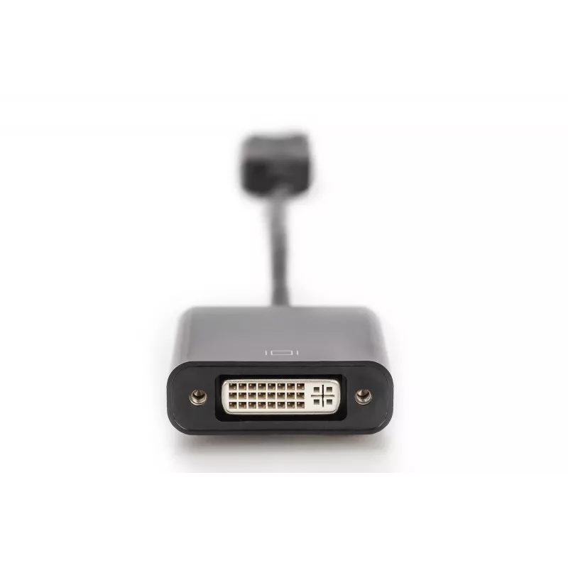 Assmann DisplayPort adaptera kabelis. DP - DVI (24+5) Tēviņš/Mātīte. 0,15 m ar bloķēšanu. Saderīgs ar DP 1.1. UL. Melns, bez ekranējuma. 32AWG (AK-340409-001-S)