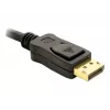 DisplayPort kabelis DeLOCK 82423 1 m vīrietis–vīrieris melns