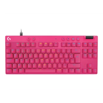 Spēļu tastatūra Logitech G 920-013249 USB AZERTY franču rozā bez ciparu bloka