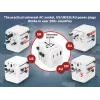 Ceļojumu strāvas adapteris GEMBIRD TPA-1A2C20-01-W — 20 W, USB-A (18 W) + 2× USB-C (20 W), E tipa spraudnis, balts