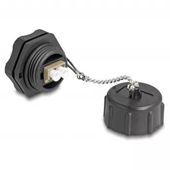 DeLOCK optiskās šķiedras savienotājs LC Duplex uz LC Duplex Multi-mode IP68