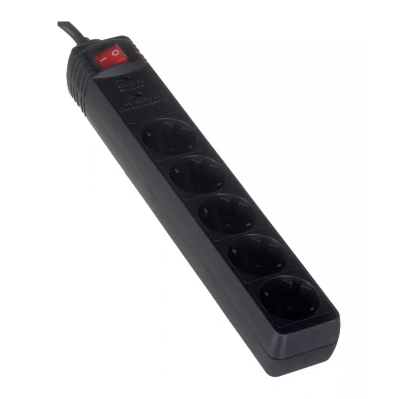EnerGenie SPG5-C-15 pārsprieguma aizsargs Melns 5 AC kontaktligzdas 250 V 4.5 m