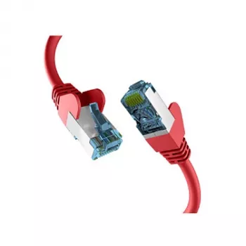 EFB-Elektronik RJ45 komutācijas kabelis ar Cat.7 neapstrādātu kabeli, sarkans, 1 m, S/FTP PIMF tīkla kabelis LAN DSL ražotājs: EFB Elektronik (EC020200165)