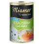 Šķidrs kaķu našķis Miamor MIAMOR Trinkfein Kitten Vitaldrink ar vistu 135 ml, bez graudaugiem, šķidrs gaļas našķis