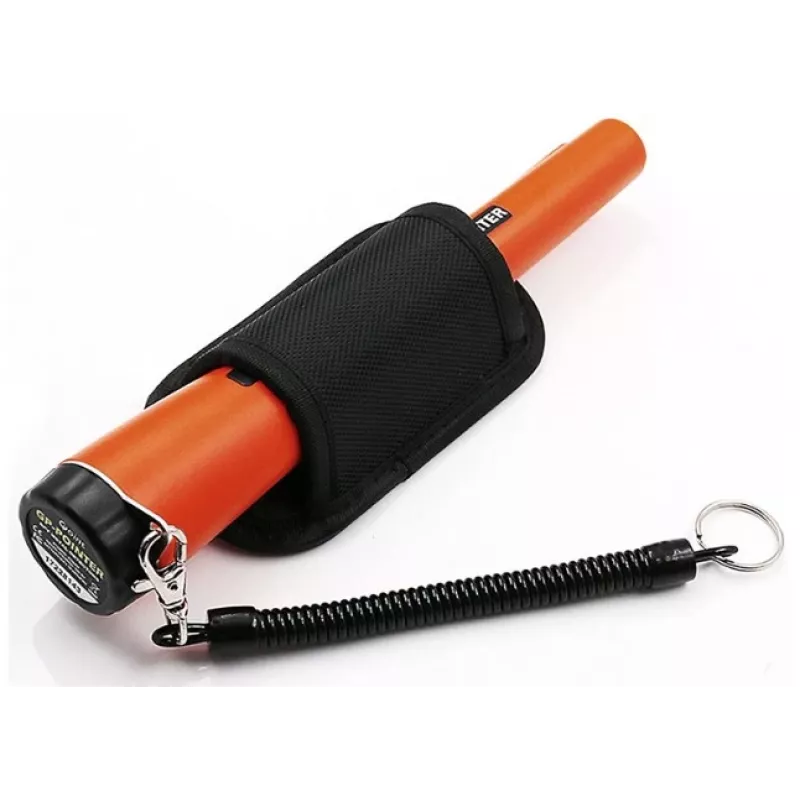 Rokas metāla detektors Extralink GP-Pointer SA-980 oranžs — precīza zonde mazu metāla priekšmetu atrašanai