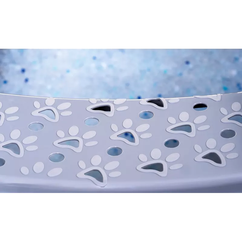 Kaķu kastīte DIAMENTIQ Bonita pelēka plastmasas 571×392×209 mm, 1 kg