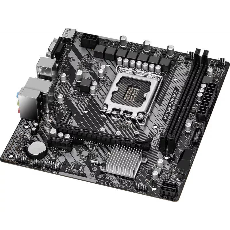 ASRock H610M-HDV/M.2 R2.0 LGA1700 DDR4 Micro-ATX mātesplate