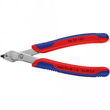 Knipex Super-Knips 78 23 125 elektronikas un precīzijas mehānikas griešanas knaibles bez slīpuma 125 mm