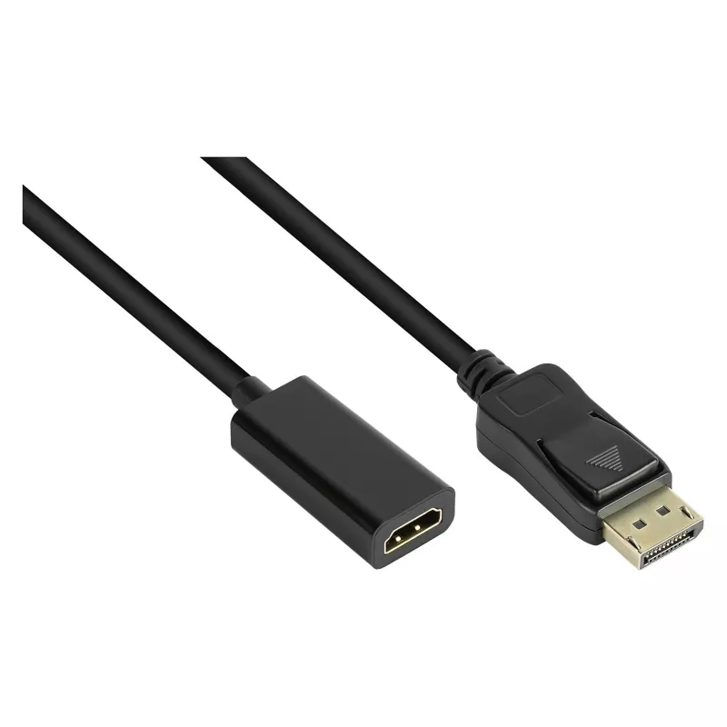 Good Connections Adapter DisplayPort 1.2 St an HDMI 1.4b Bu 4K @30Hz apm. 20cm