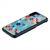 Aizsargājošs tālruņa maciņš iKins iPhone XR — Melns Poppin Rock dizains