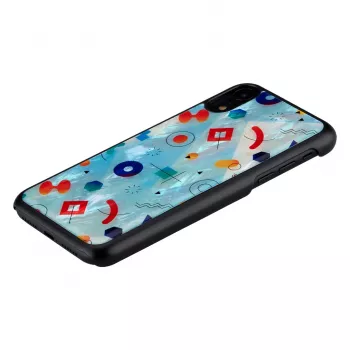 Aizsargājošs tālruņa maciņš iKins iPhone XR — Melns Poppin Rock dizains
