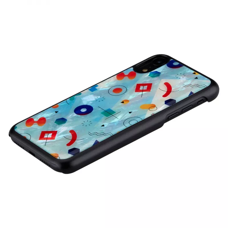 Aizsargājošs tālruņa maciņš iKins iPhone XR — Melns Poppin Rock dizains