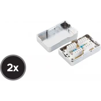 shiverpeaks BS75001-SET2 Cat6 tīkla sienas ligzda
