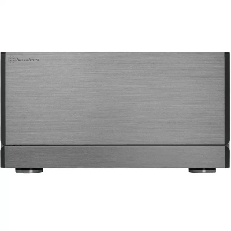 SilverStone Crown 04 datora korpuss SST-CW04TB — HTPC formas faktors, SSI-EEB atbalsts, tumši pelēks