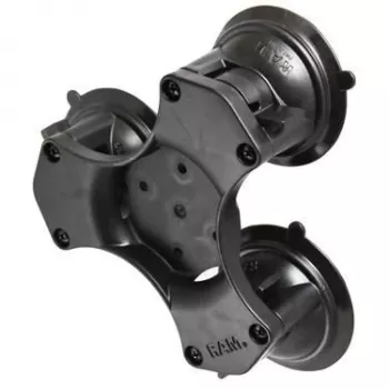 RAM stiprinājumi Twist-Lock trīskāršā piesūcekņu pamatne kompozīta melna RAP-365-224-1BU