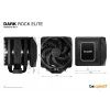 be quiet! Dark Rock Elite procesora gaisa dzesētājs 13.5 cm Melns 1 gab.