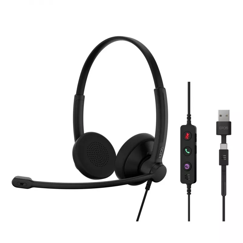 Austiņas EPOS IMPACT 100 MS Stereo USB-C+A