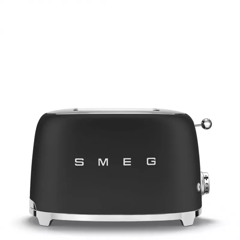 Toaster Smeg 50's Style TSF01BLMEU 2 šķēles melns nerūsējošais tērauds
