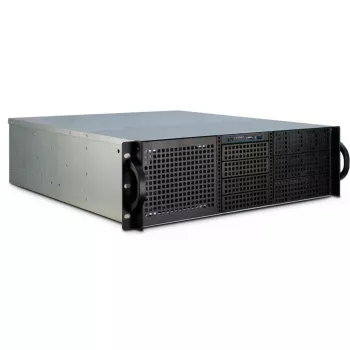 Inter-Tech 3U-30248 Rack Melns, Nerūsējošais tērauds