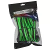 Kabeļa pagarinātāju komplekts CableMod CM-CAB-CKIT-N86KKLG-R — 8+6-pin strāvas pagarinātāji, melns/zaļš
