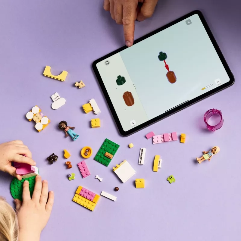LEGO Friends Kucēnu rotaļu laukuma konstruktors 42665, 66 gab., 2 minifigūras, vecums 4+