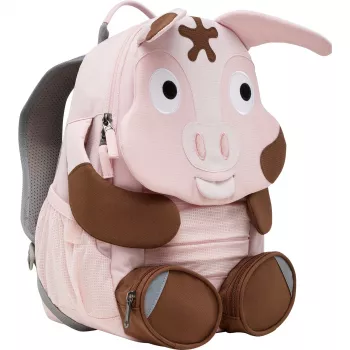 Mugursoma Affenzahn Big Friend Tonie Pig rozā/brūna — bērnu dienas soma, mazs izmērs