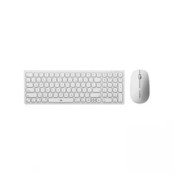 Alogic Echelon Compact USB-C BT tastatūra vācu + pele balta - tastatūra - USB Type C - tastatūra - USB Type C